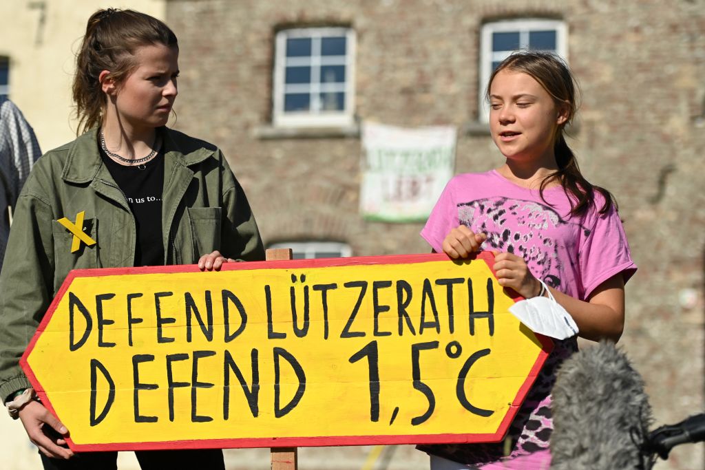 "Friday For Future": Luisa Neubauer und Greta Thunberg. Ende September 2021 in Berlin