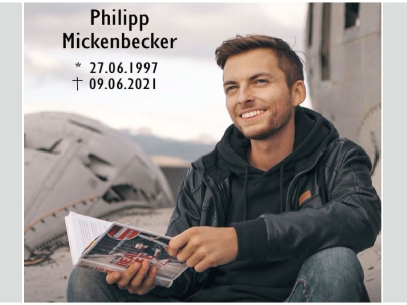 Philipp Mickenbecker starb im Juni an den Folgen von Lymphdrüsenkrebs.