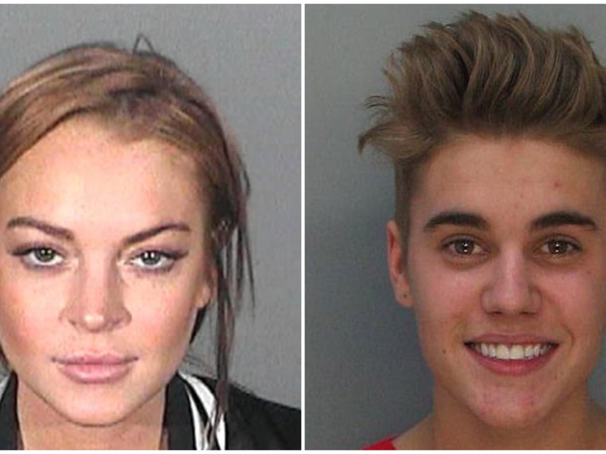 Mugshots von Lindsay Lohan, Justin Bieber & Co.: Polizeifotos der Stars