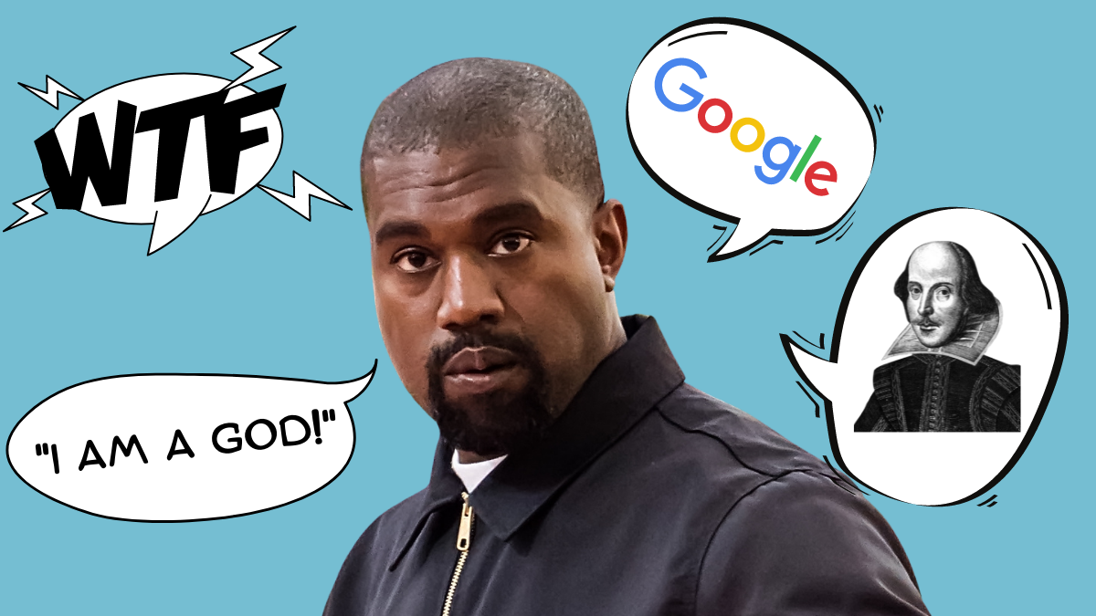 Kanye West guckt ernst.
