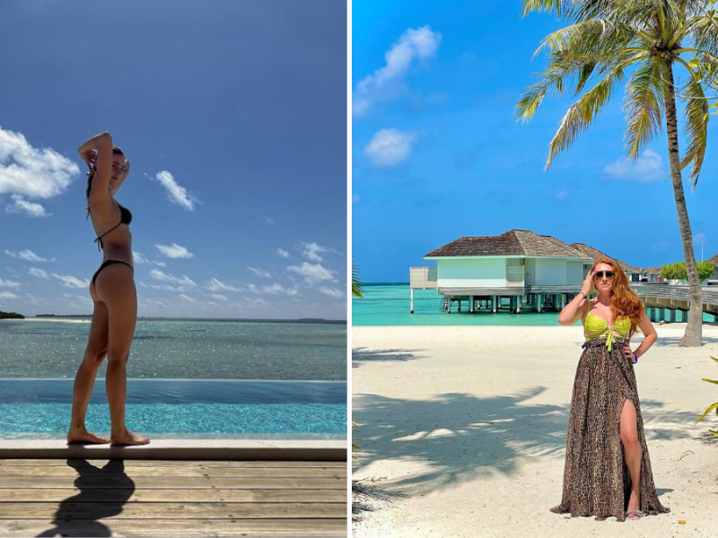 Influencer:innen auf Reisen:Stefanie Giesinger und Georgina Fleur auf den Malediven