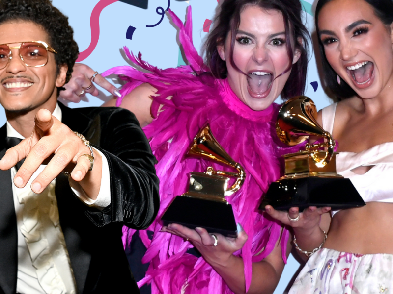 Bruno Mars, Emily Bear und Abigail Barlow räumten bei den Grammy Awards 2022 ab.