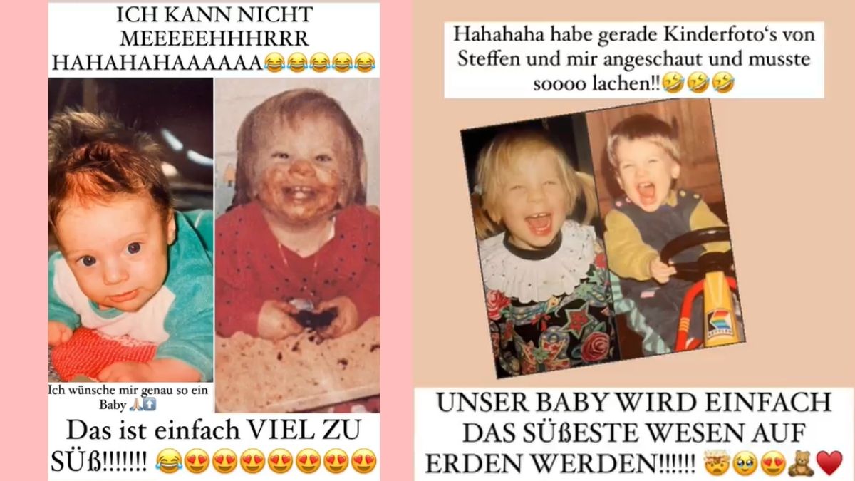 Jenny Frankhauser postet Babybilder von sich und Freund Steffen