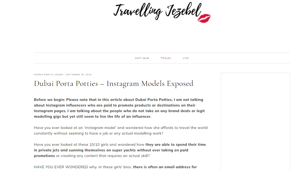 Travelling Jezebel schreibt auf ihrem Blog über Porta Potties.