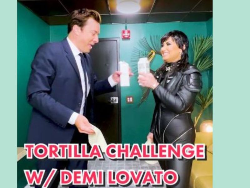 TikTok-Trend Tortilla Challenge: Jimmy Fallon und Demi Lovato