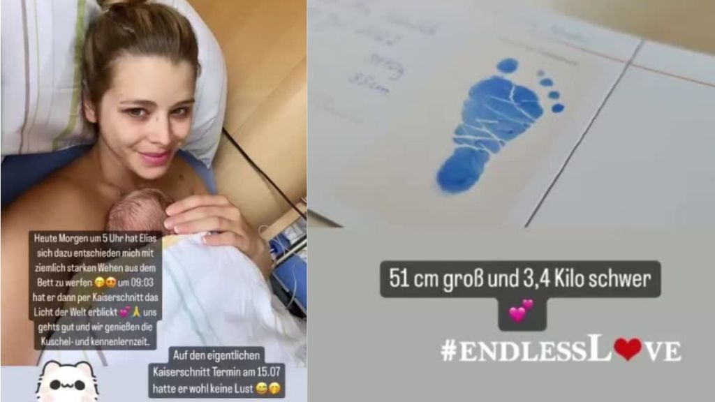 So cute: Ex-Bachelor-Girl Saskia Atzerodt ist zum ersten Mal Mutter geworden.