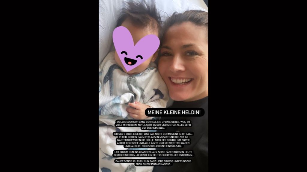 Fiona Erdmanns Tochter wurde operiert