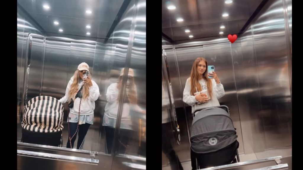 Fahrstuhl-Selfie von Nathalie BW und Vanessa