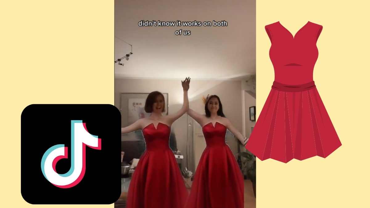 Red Dress Filter TikTok-Trend