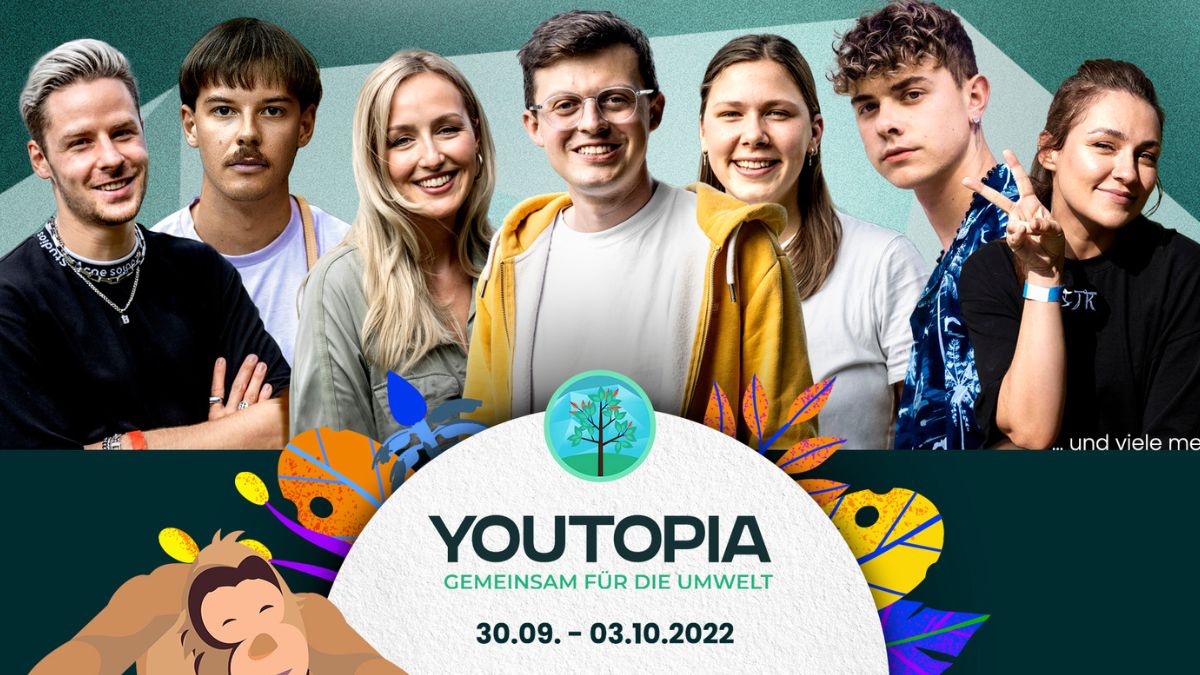 YouTopia 2022: Rewinside, Aditotoro, Alicia Joe, Jacob Beautemps, JanaKlar, Jonas Ems und Regina Hixt