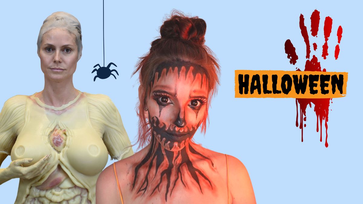 Heidi Klum & Itsmanjuu zeigen uns gruselige Halloween-Looks.