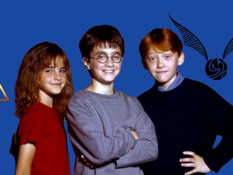 Harry Potter und der Stein der Weisen: Emma Watson, Daniel Radcliffe und Rupert Grint