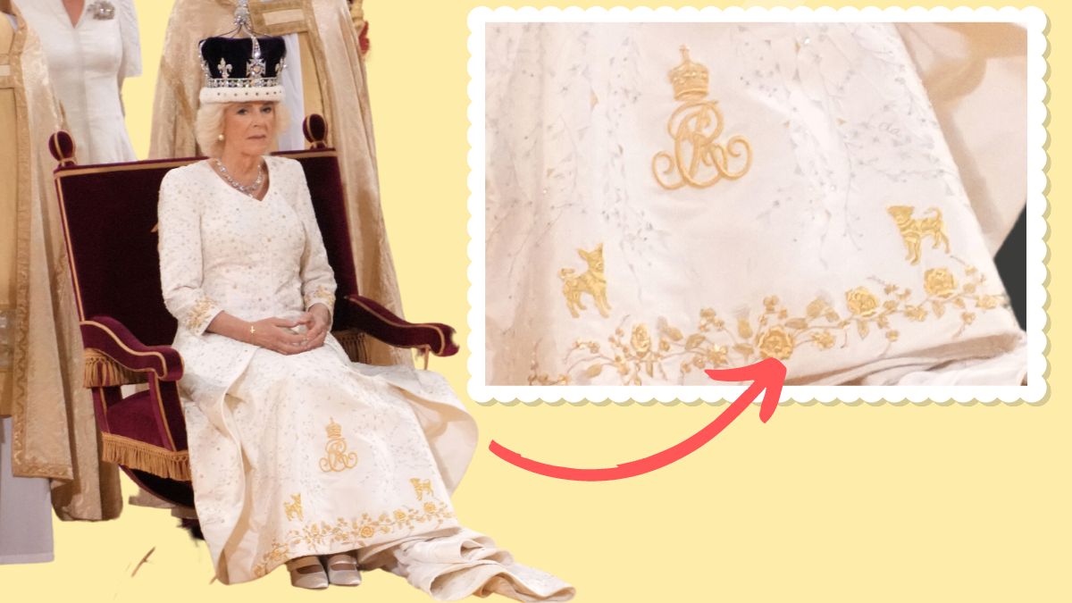 Königin Camilla: Darum hatte sie zwei Hunde auf ihrem Kleid